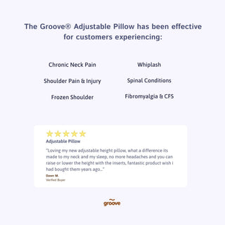 Groove® Adjustable Pillow