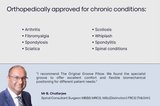 The Original Groove® Pain Relief Pillow - No. 1 Pillow For Neck Pain